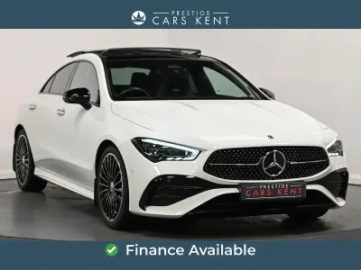 Used Mercedes CLA200 AMG Line Premium Plus 163 HP (119 kW) 2024 White Coupe