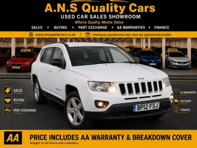 Used Jeep Compass Limited 172 HP (126 kW) 2012 White SUV