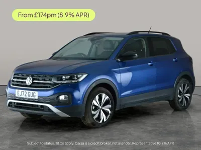 Second-hand VW T-Cross Black Edition 110 CP (80 kW) 2022 Albastru SUV