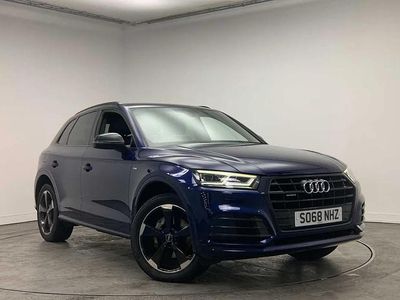 Used Audi Q5 Black Edition 187 HP (137 kW) 2019 Navarra blue metallic SUV