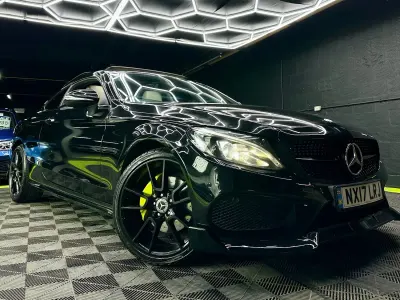 Used Mercedes C220 AMG Line Premium Plus 170 HP (125 kW) 2017 Black Coupe