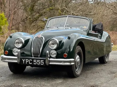 Begagnad Jaguar XK 1955 Grön Sportkupé