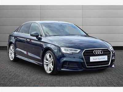 Used Audi A3 S-Line 150 HP (110 kW) 2020 Blue Sedan
