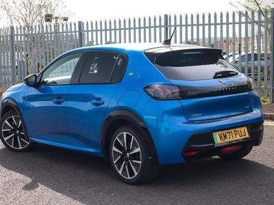 Used Peugeot e-208 GT 100 kW (136 HP) 2021 Blue Hatchback