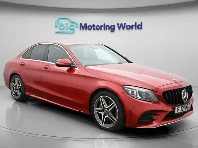 Second-hand Mercedes C300 AMG line 245 CP (180 kW) 2021 Roșu Berlinǎ