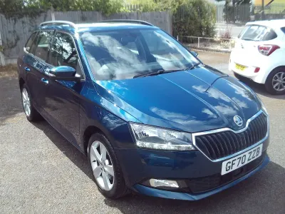 Used Skoda Fabia SE L 2020 Blue Hatchback