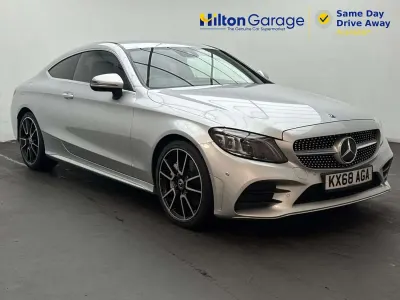 Used Mercedes C300 AMG Line Premium 258 HP (189 kW) 2019 Silver Coupe