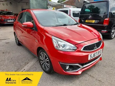 Used Mitsubishi Mirage 78 HP (57 kW) 2017 Red Hatchback