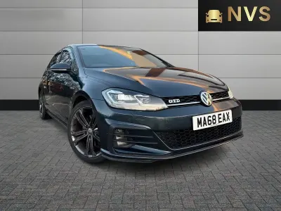 Used VW Golf VII GTD 184 HP (135 kW) 2017 Blue Hatchback