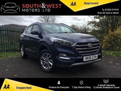 Blue Used 2018 Hyundai Tucson SE SUV | £6,975 (Fair price)