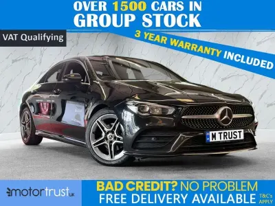 Used Mercedes CLA180 AMG line 136 HP (100 kW) 2021 Black Sedan