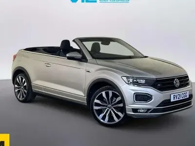 Used VW T-Roc Cabriolet R-line 150 HP (110 kW) 2021 Silver Cabriolet