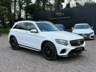 Begagnad Mercedes GLC220 AMG Line Premium 2018 Vit Kombi