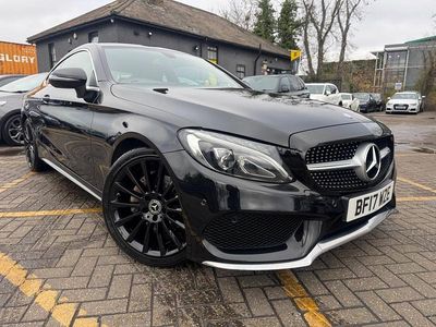 Black Used 2017 Mercedes C220 AMG line Coupe | £10,990 (Good price)
