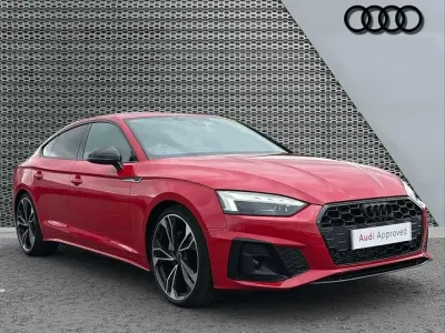 Used Audi A5 Black Edition 200 HP (147 kW) 2022 Red Coupe