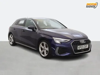 Used Audi A3 S-Line 150 HP (110 kW) 2023 Blue Sedan