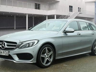 Used Mercedes C220 AMG Line Premium Plus 2015 Silver Estate