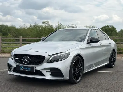 Used Mercedes C220 AMG Line Premium 194 HP (142 kW) 2020 Silver Sedan