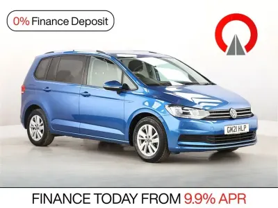 Used VW Touran SE 150 HP (110 kW) 2021 Blue MPV