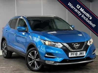 Used Nissan Qashqai N-Connecta 115 HP (84 kW) 2018 Blue SUV