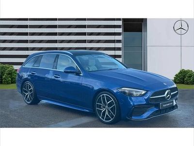 Blue Used 2024 Mercedes C300e AMG Line Premium Estate | £32,704