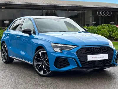 Used Audi S3 Sportback Advanced 310 HP (228 kW) 2022 Blue Hatchback