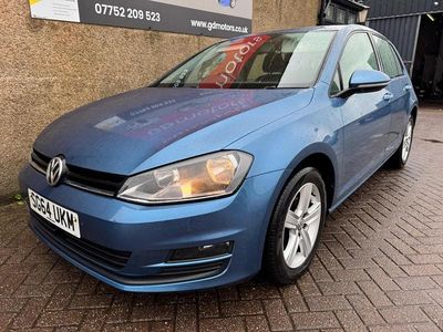 Used VW Golf VII Match 105 HP (77 kW) 2014 Blue Hatchback