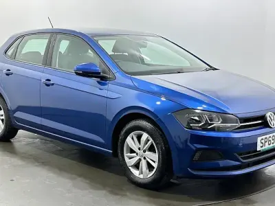 Used VW Polo SE 65 HP (47 kW) 2019 Blue Hatchback
