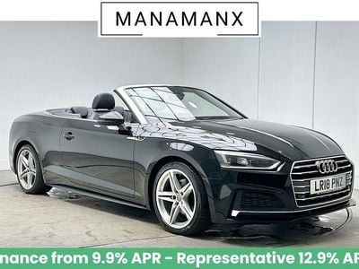 Black Used 2018 Audi A5 Cabriolet S-Line Cabriolet | £13,980 (Good price)