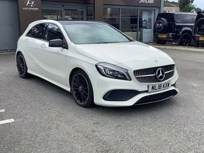 Used Mercedes A200 AMG Line Premium Plus 2018 White Hatchback