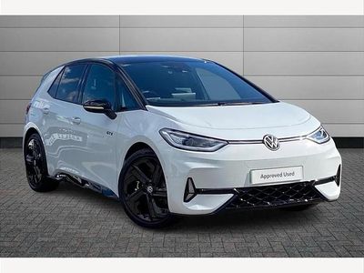 Glacier white with solid black roof Used 2025 VW ID.3 GTX Hatchback | £31,450