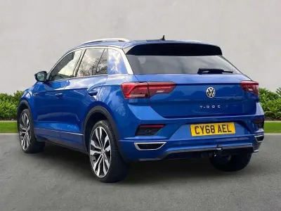 Used VW T-Roc R-line 115 HP (84 kW) 2018 Blue SUV