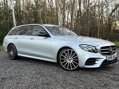 Used Mercedes E220 AMG line 194 HP (142 kW) 2019 Silver Estate