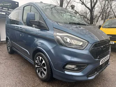 Used Ford Transit Custom Sport 185 HP (136 kW) 2019 Blue Van