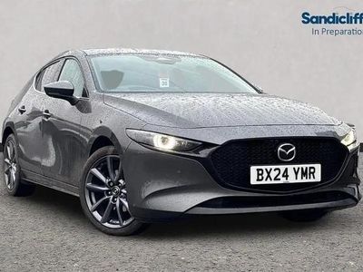 Grey Used 2024 Mazda 3 Exclusive-Line Hatchback | £18,864 (Fair price)