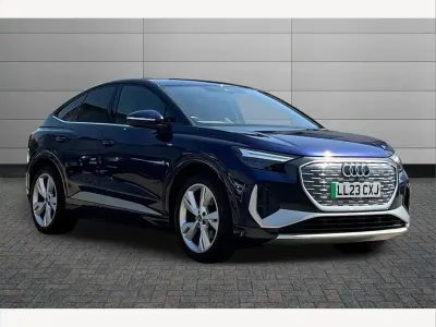Used Audi Q4 e-tron S-Line 125 kW (170 HP) 2023 Blue SUV