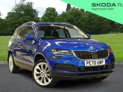 Used Skoda Karoq SE L 147 HP (108 kW) 2020 Blue SUV