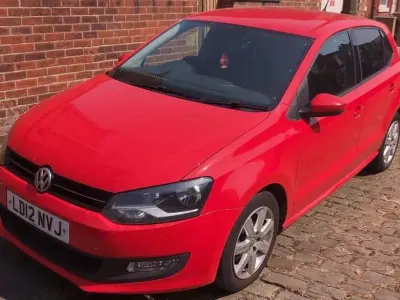 Used VW Polo Match 59 HP (43 kW) 2012 Red Hatchback