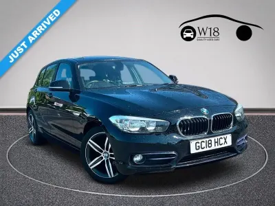 Used BMW 116 Sport Line 116 HP (85 kW) 2018 Black Hatchback