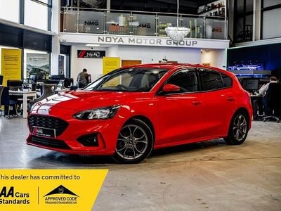 Red Used 2018 Ford Focus ST-Line Hatchback | £9,149 (Fair price)