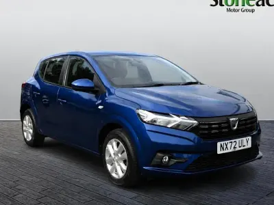 Used Dacia Sandero Comfort 91 HP (66 kW) 2022 Blue Hatchback