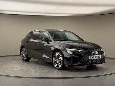 Used Audi A3 Sportback Design 150 HP (110 kW) 2022 Mythos black metallic/mythos black metallic Hatchback