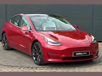 Used Tesla Model 3 Performance 461 kW (627 HP) 2020 Red Sedan
