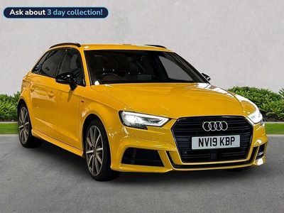 Used Audi A3 Black Edition 147 HP (108 kW) 2019 Yellow Sedan