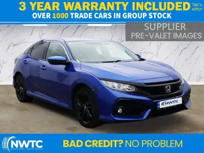 Used Honda Civic SR 126 HP (92 kW) 2018 Blue Hatchback