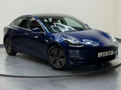 Used Tesla Model 3 Long Range AWD 366 kW (498 HP) 2019 Blue Sedan