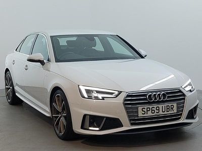 White Used 2019 Audi A4 S-Line Sedan | £14,798 (Fair price)