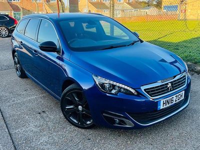 Begagnad Peugeot 308 SW GT-line 150 HK (110 kW) 2016 Blå Kombi