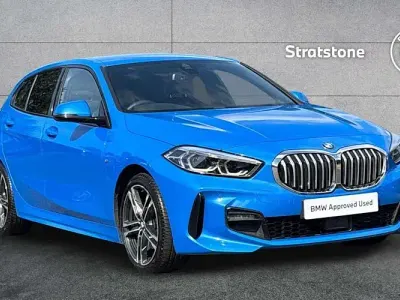 Used BMW 118 M Sport 136 HP (100 kW) 2021 Blue Hatchback