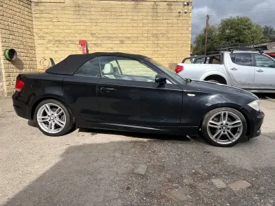 Used BMW 120 Cabriolet M Sport 2008 Black Cabriolet